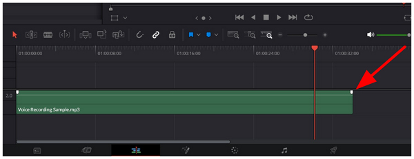 White Audio Handle Located