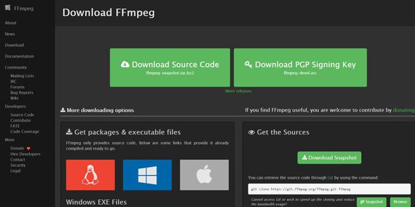 Download FFmpeg