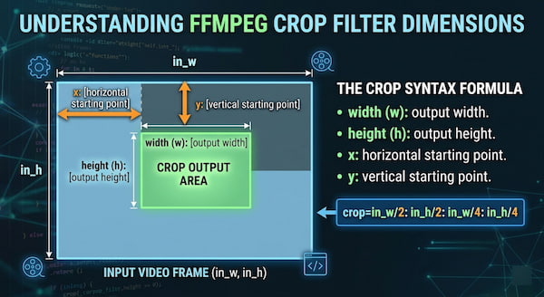 FFmpeg Crop Syntax Coordinates