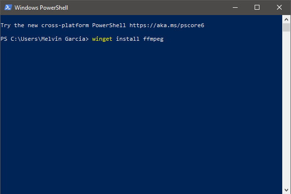 Windows FFmpeg Installation