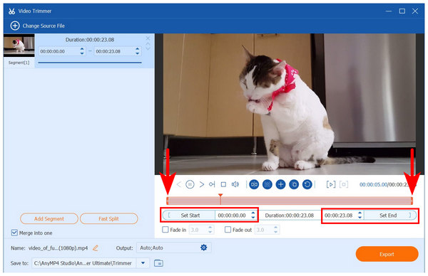 Anymp4 Video Converter Ultimate Trim