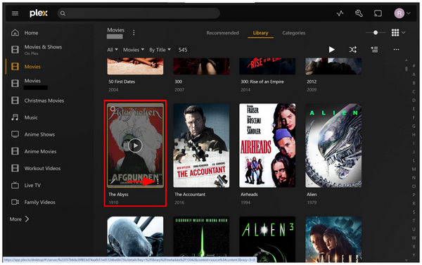 Plex Metadata Menu
