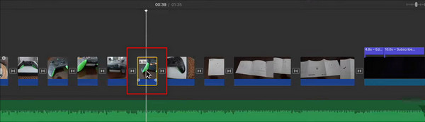 Import And Select Clip To Flip Imovie