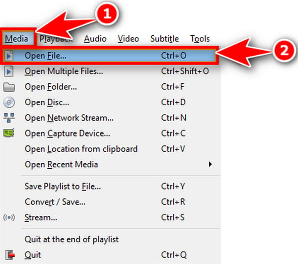 Open VLC And Video To Flip