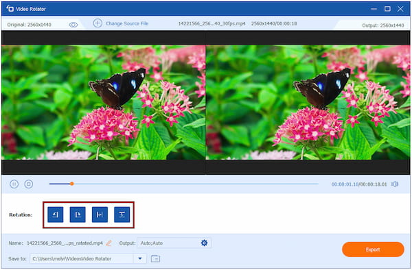 Choose Flip Orientation