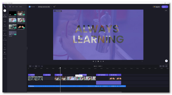 Online video editor Clipchamp