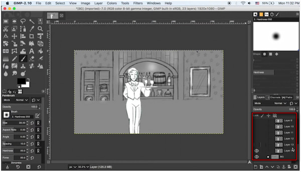 Draw Hide And Create New Layer