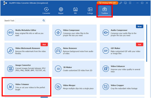 Caja de herramientas definitiva de AnyMP4 Video Converter