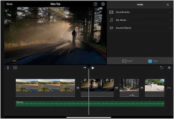 Aggiungi musica a iMovie iTunes