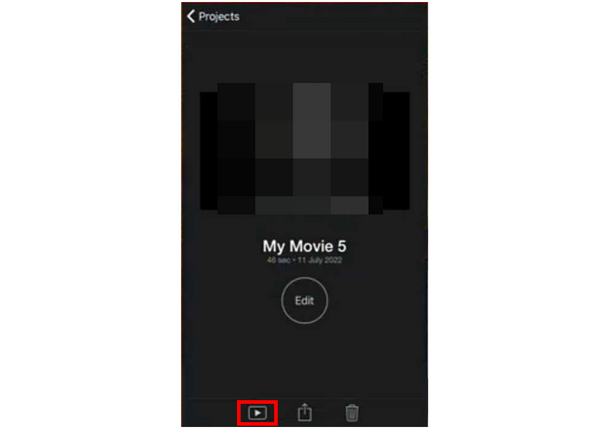 Aplicativo iMovie para iPhone