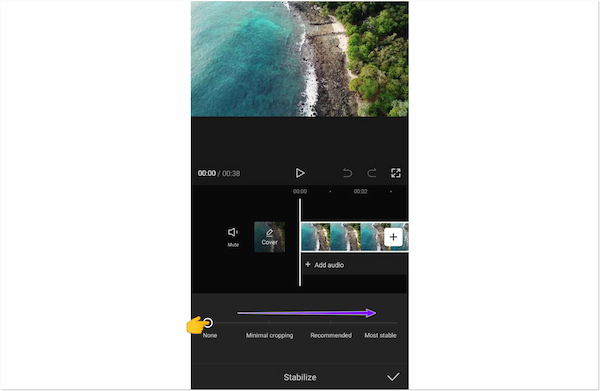 CapCut Video Editor Stabilizace