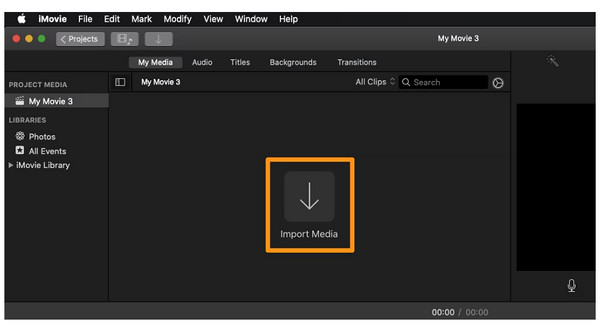 Edit Video Imovie Import Media