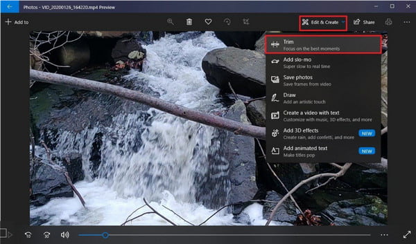 Edit Video Photo App Choose Trim