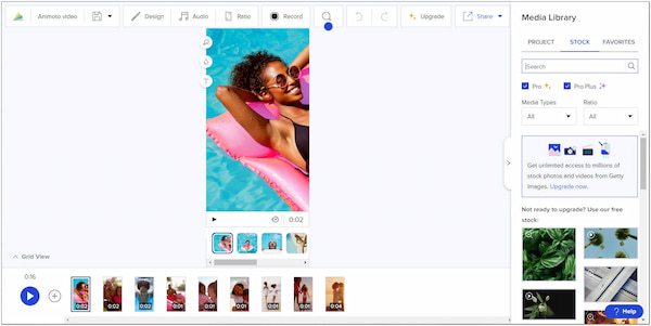 Animoto-video voor Instagram