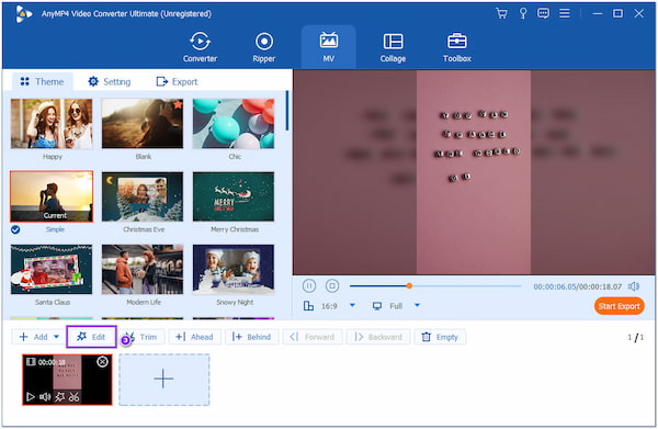 用於 Instagram 的 AnyMP4 影片編輯