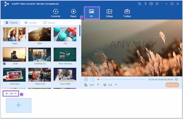 AnyMP4 Video pro Instagram MV