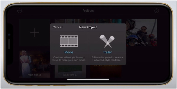 Creatore di trailer video di iMovie