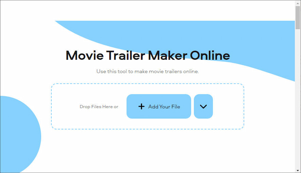 Online Video Trailer Maker Tilføj