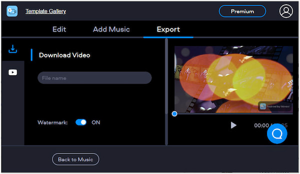 Online Video Trailer Maker Export