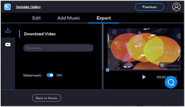 Online Video Trailer Maker-export