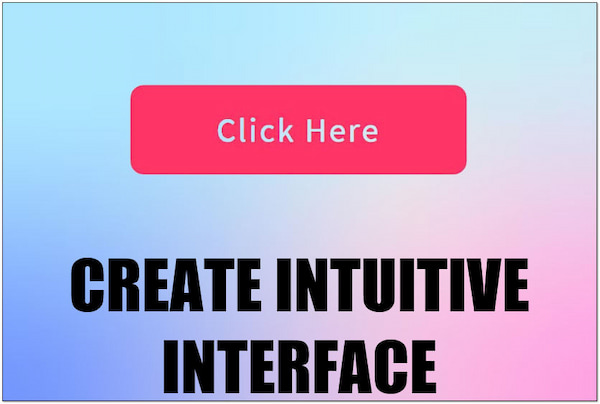 Luo intuitiivinen intuitiivinen interaktiivinen