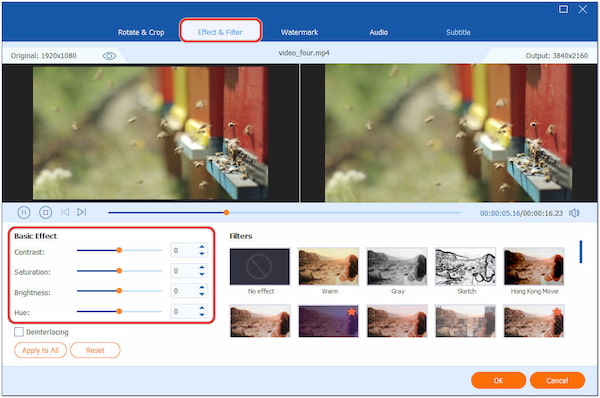 Adjust Video Effect