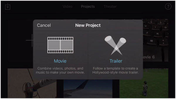 Select Movie Option