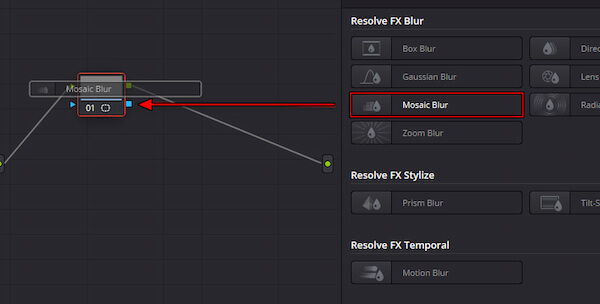 Apply Mosaic Blur Effect In Davinci Resolve