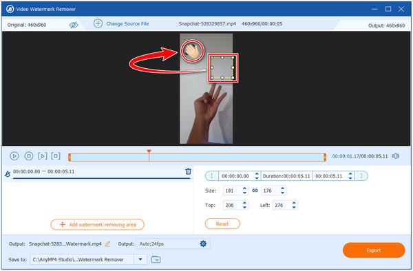 Fjern Emoji fra Video Remove Region