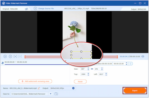 Export Watermark Free Video
