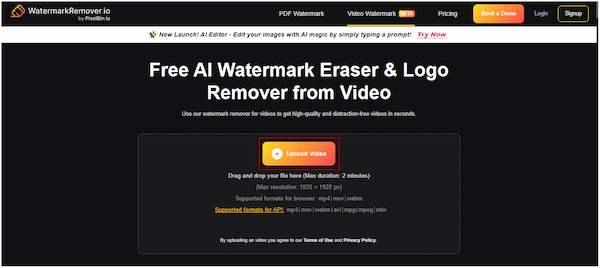 Upload Watermarked Video