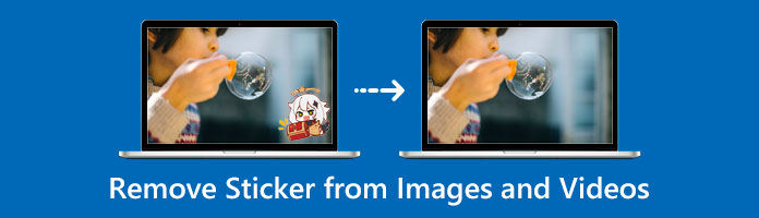 Hur man tar bort klistermärken från bilder och videor