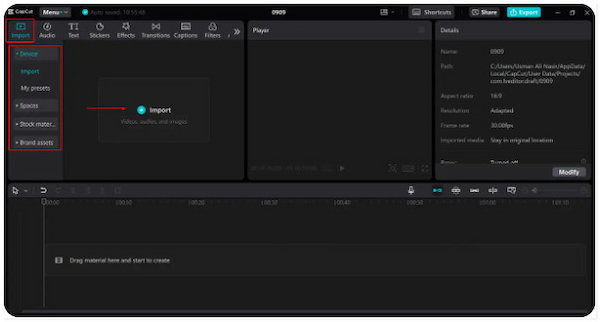 Import Video File
