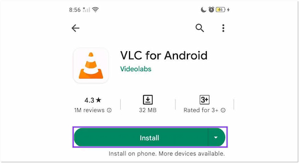 VLC Media Player Android-installation