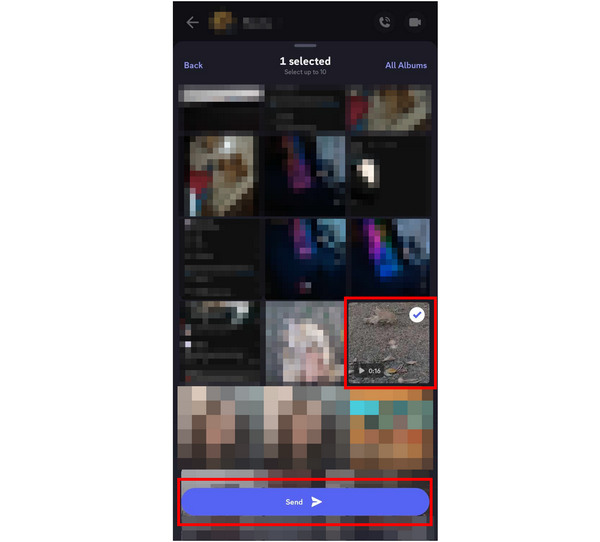 Mobile Send Pop-up