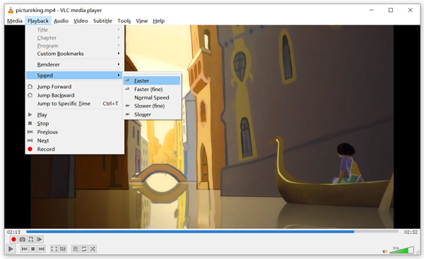 Gör en videouppspelning snabbare i VLC