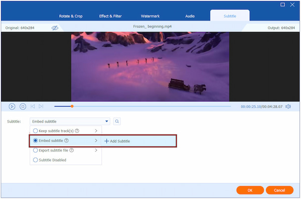 Import Subtitle File