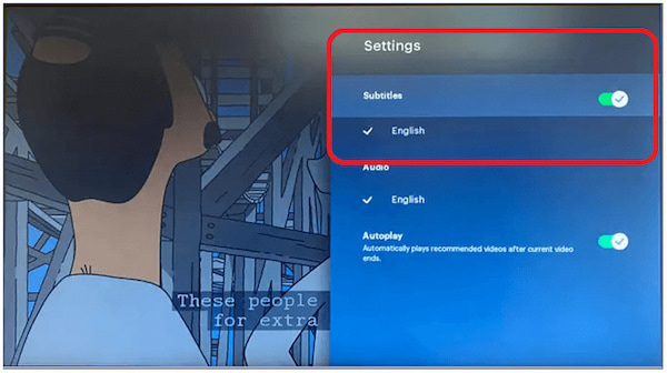 Toggle Subtitles Option