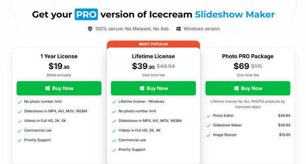 Icecream Slideshow Maker Price