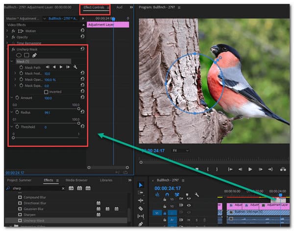 Epäterävät maskin parametrit