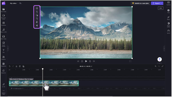 ClipChamp Video Editor Crop