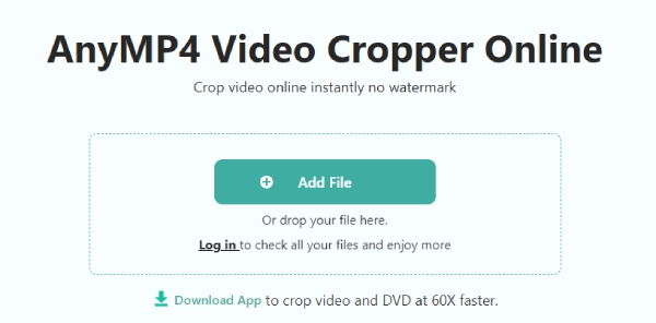 Anymp4 Free Video Cropper online