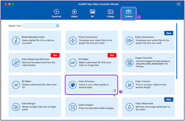 Caixa de ferramentas definitiva do AnyMP4 Mac Video Converter