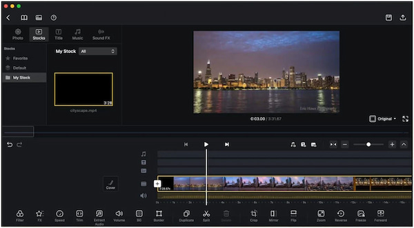 Strumento di editing video VN Mac