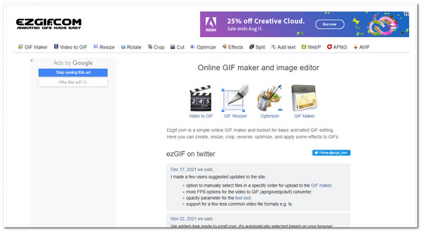 Creatore di Gif 3D Ezgif