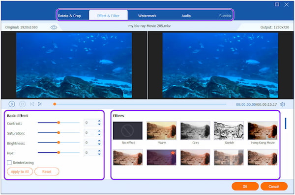 Methode 2 AnyMP4 Video Converter Ultimate Effect toevoegen