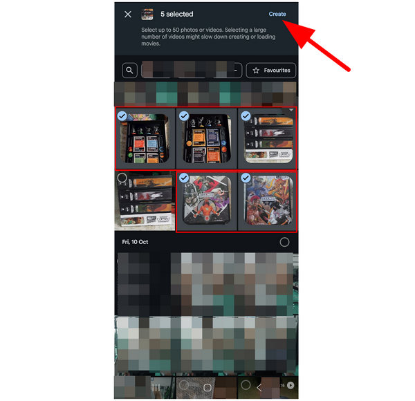 Google Photos Create