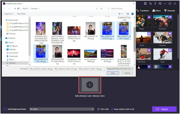 Add Photo for Compilation