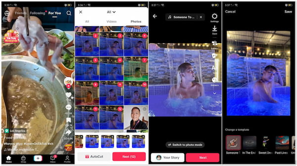 Crea una presentación de diapositivas de fotos en TikTok