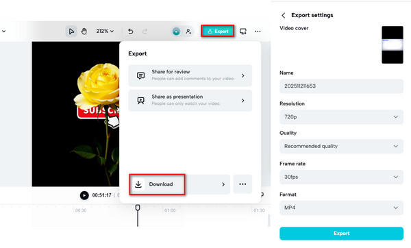 Capcut Export Settings